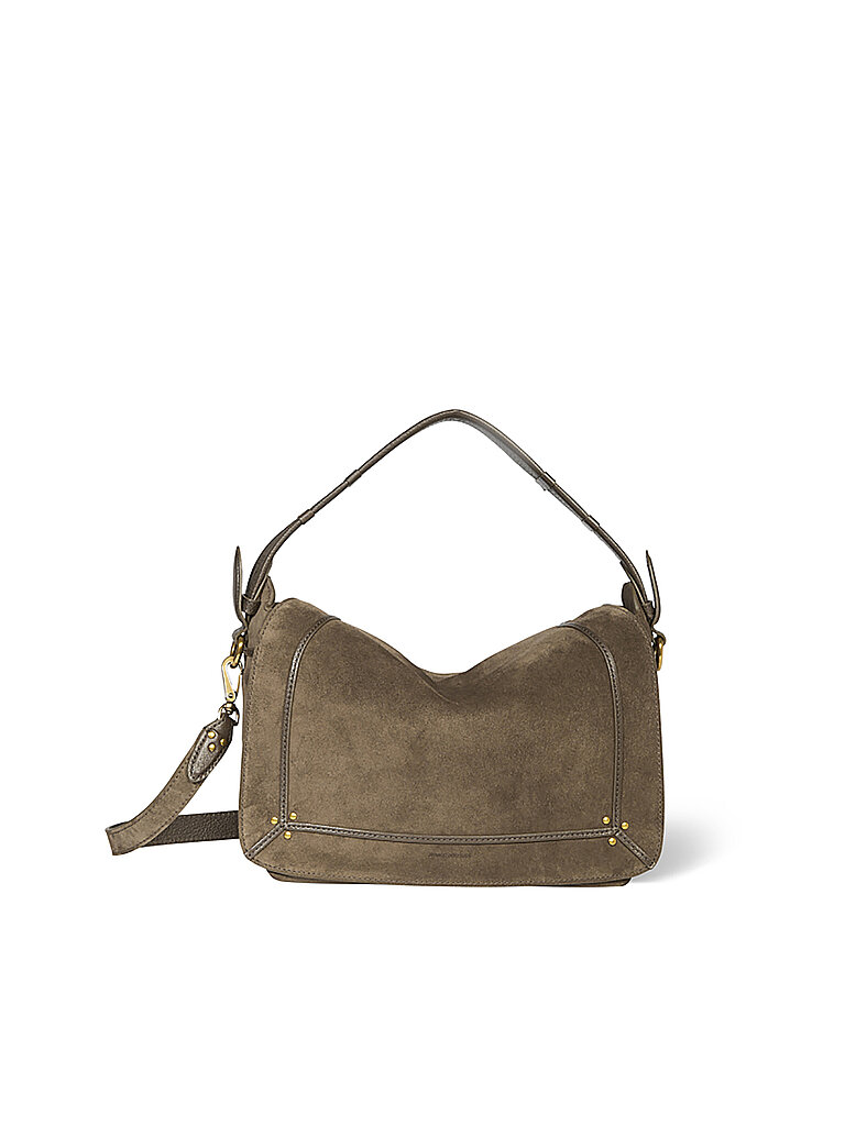 JEROME DREYFUSS Ledertasche -  Umhängetasche PEPITO Medium olive von JEROME DREYFUSS