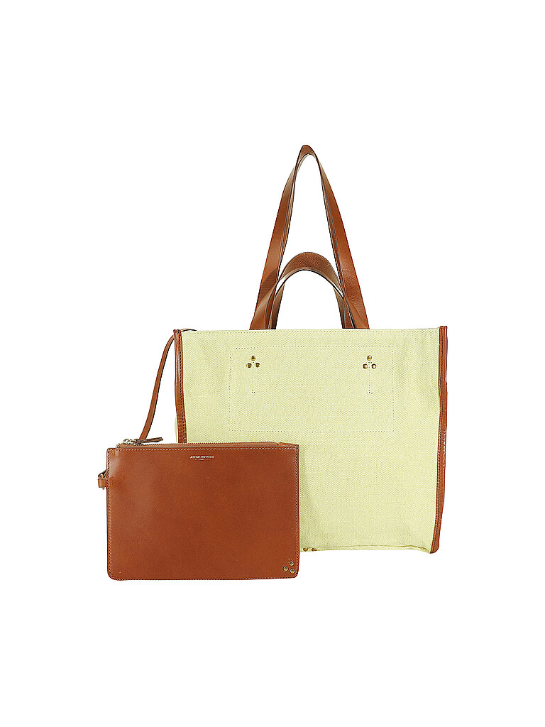 JEROME DREYFUSS Leinentasche - Shopper LEON Medium gelb von JEROME DREYFUSS