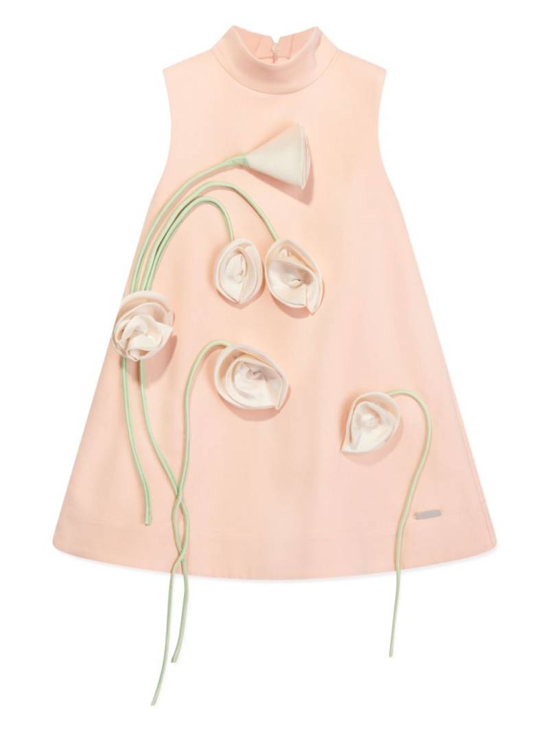 JESSIE AND JAMES Flora floral-appliqué dress - Neutrals von JESSIE AND JAMES