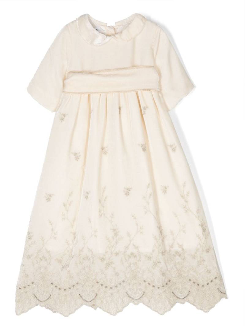 JESURUM BABY Cà Rezzonico embroidered dress - Neutrals von JESURUM BABY