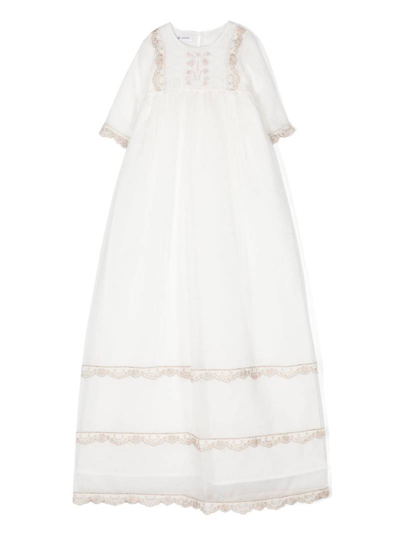 JESURUM BABY Valencienne embroidered dress - White von JESURUM BABY