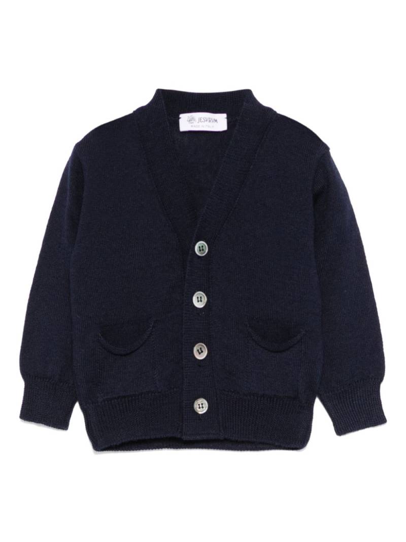 JESURUM BABY merino wool cardigan - Blue von JESURUM BABY