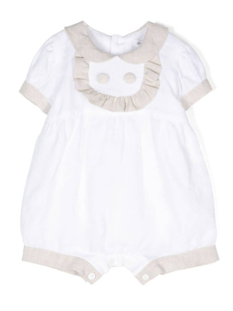 JESURUM BABY ruffle-detail linen body - White von JESURUM BABY