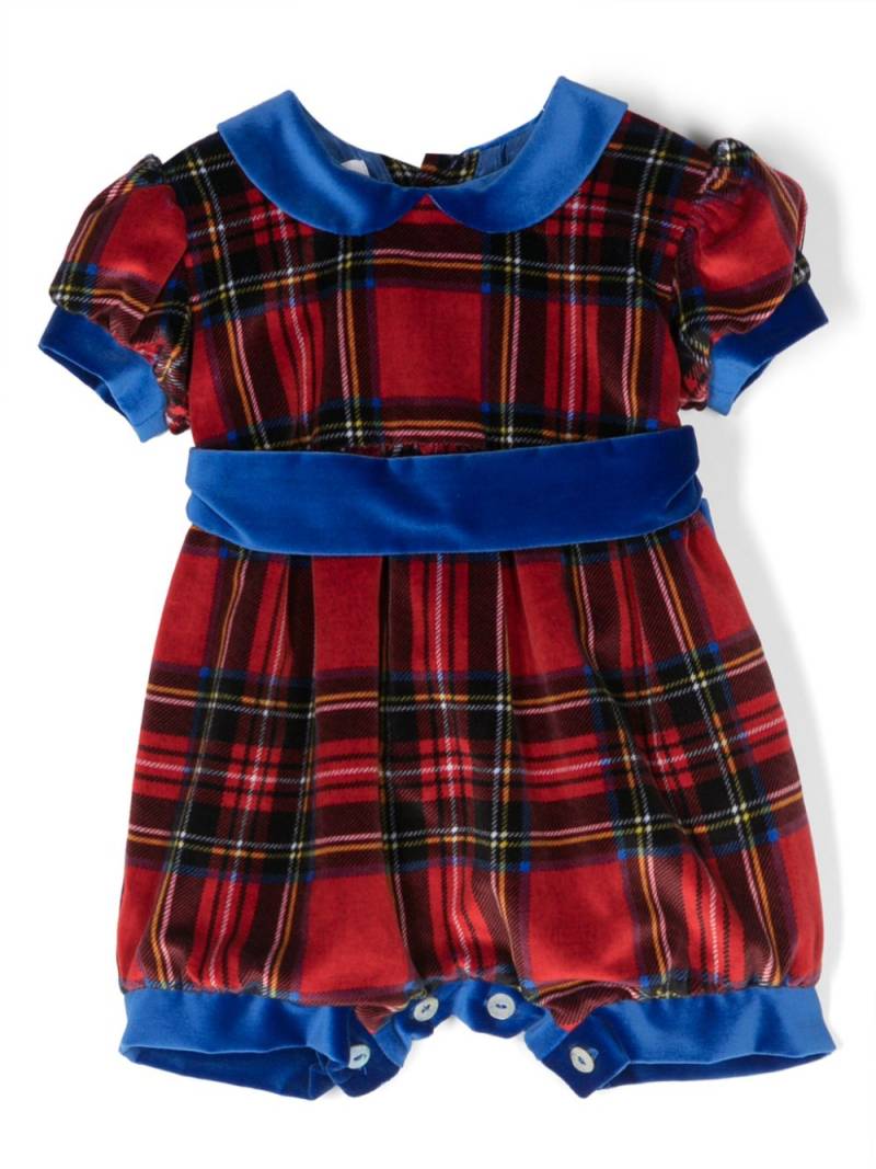 JESURUM BABY tartan cotton romper - Red von JESURUM BABY