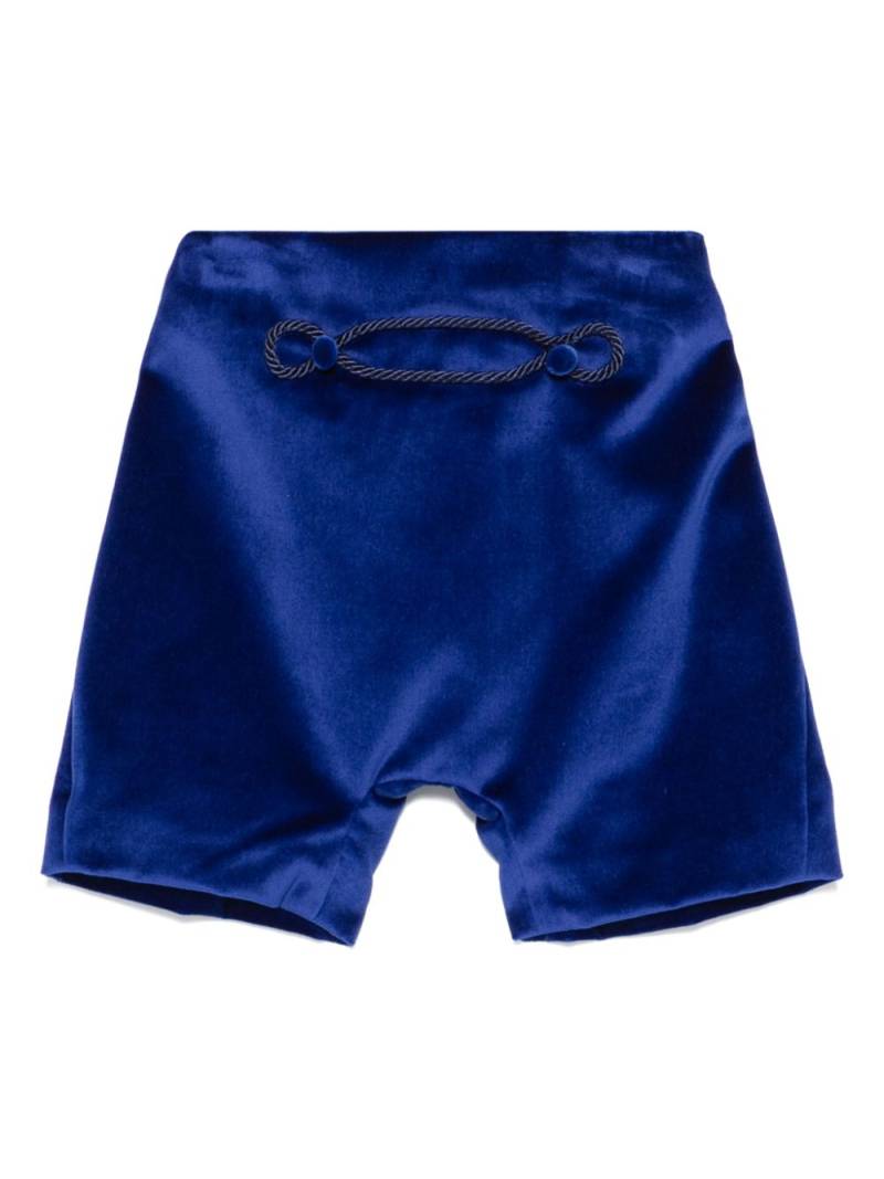 JESURUM BABY velvet shorts - Blue von JESURUM BABY