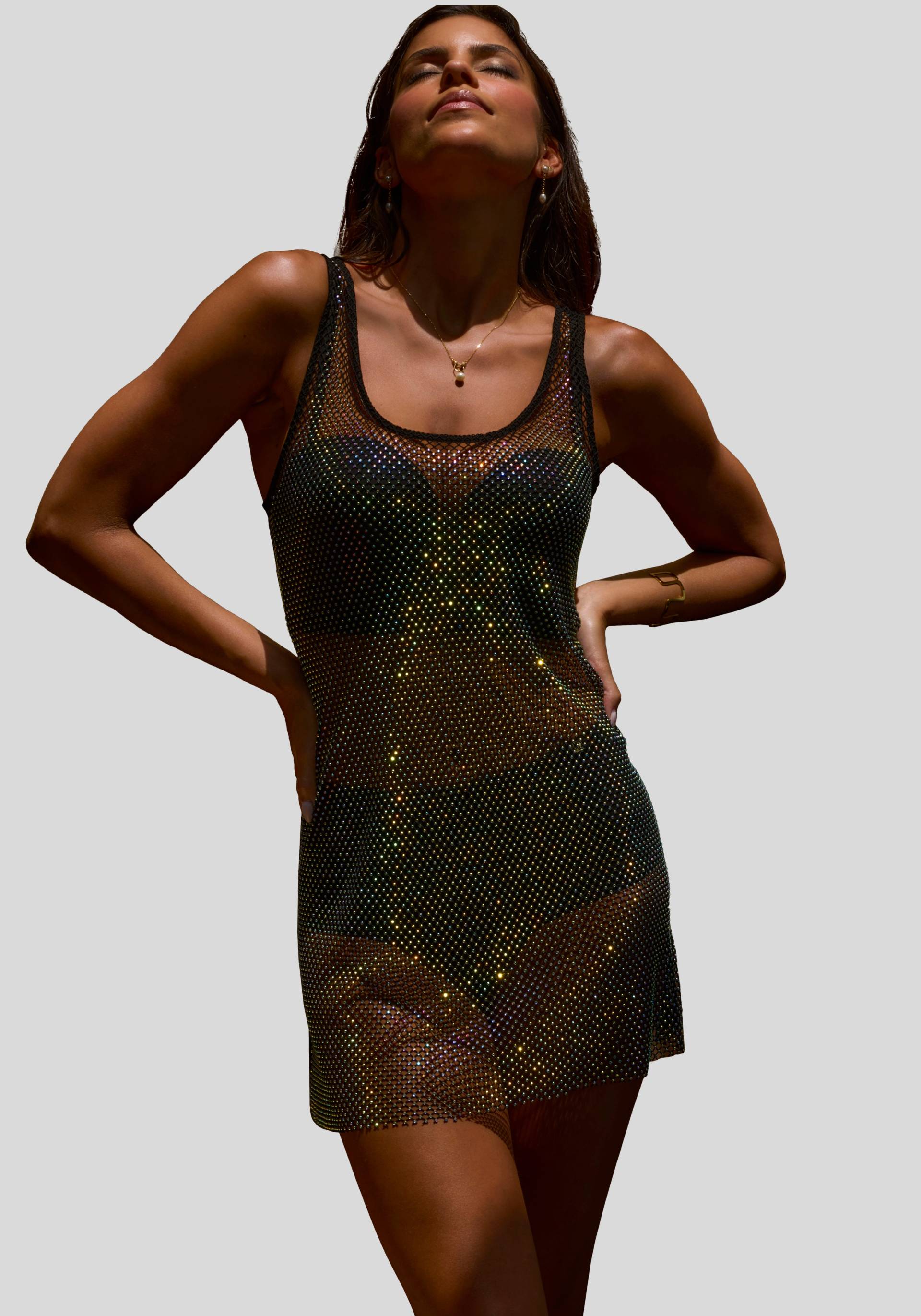 JETTE Negligé, mit bunt glitzerndem Strass, sexy Dessous, Reizwäsche JETTE Negligé, mit bunt glitzerndem Strass, sexy Dessous, Reizwäsche von JETTE