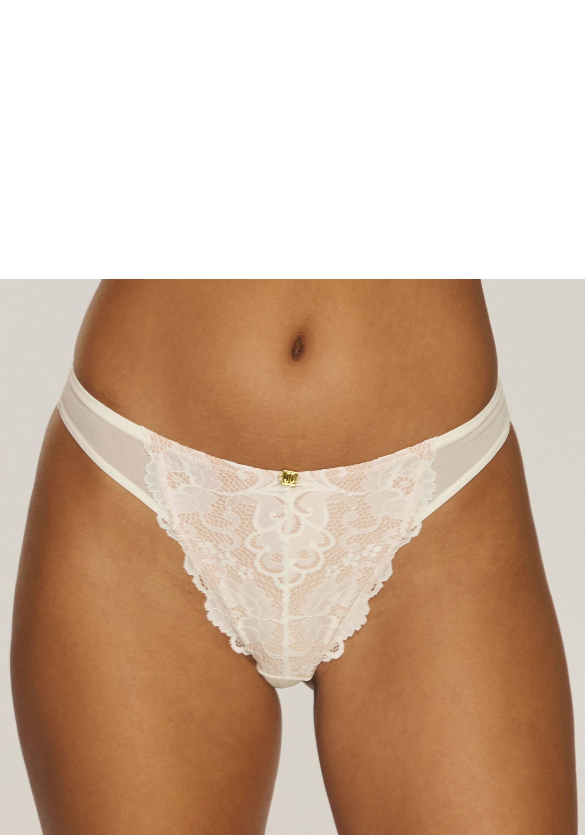 JETTE String, mit Mix aus feiner Spitze und Soft-Mesh JETTE String, mit Mix aus feiner Spitze und Soft-Mesh von JETTE
