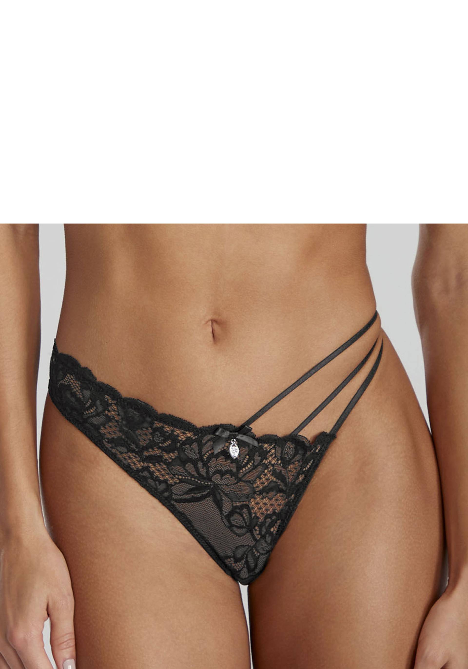 JETTE String, mit verspieltem Bänderdetail und edlem Glitzeraccessoire JETTE String, mit verspieltem Bänderdetail und edlem Glitzeraccessoire von JETTE