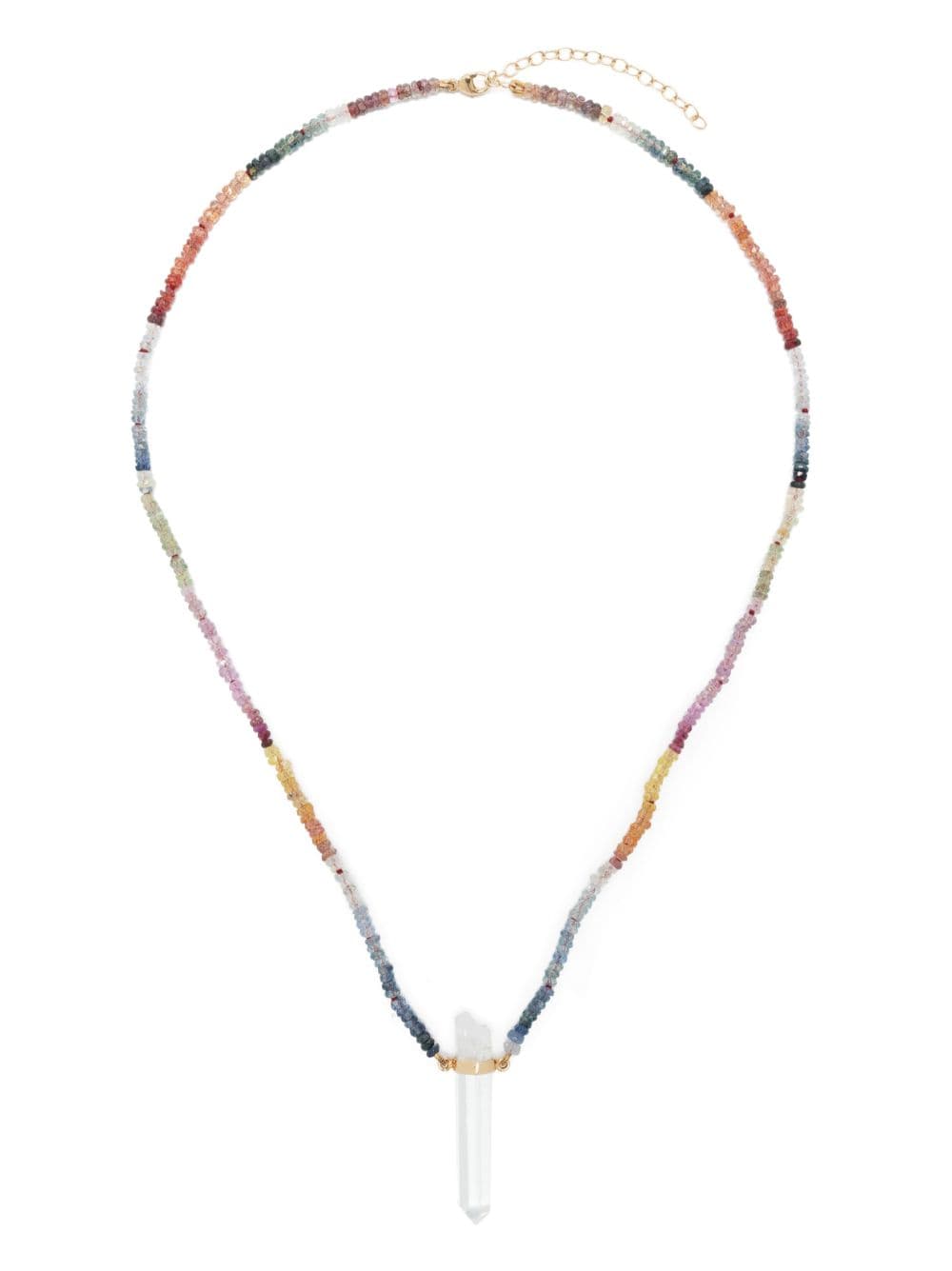 JIA JIA 14kt yellow gold Arizona sapphire and crystal necklace von JIA JIA