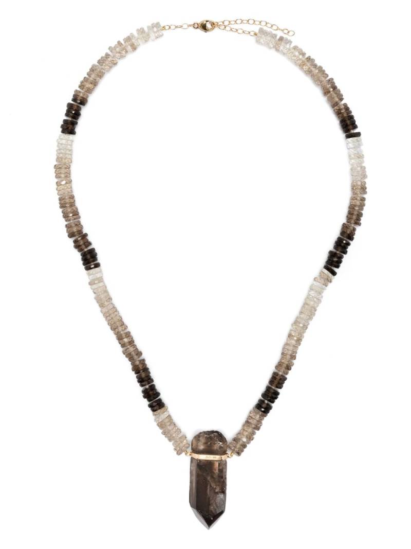 JIA JIA 14kt yellow gold Aurora smoky quartz necklace von JIA JIA