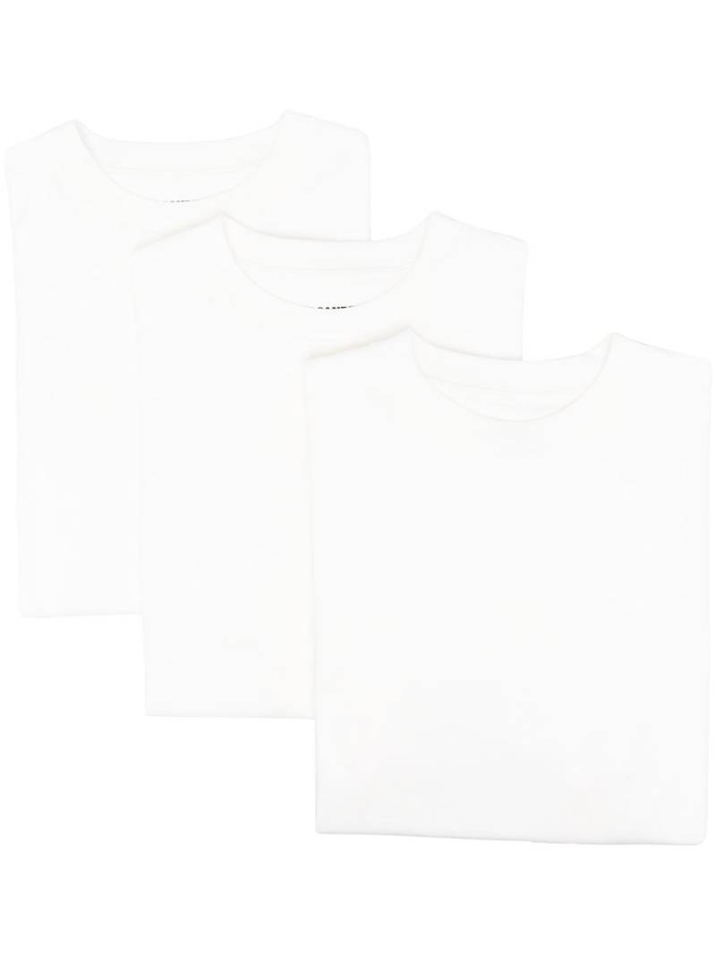 Jil Sander short-sleeve 3-pack T-shirts - White von Jil Sander