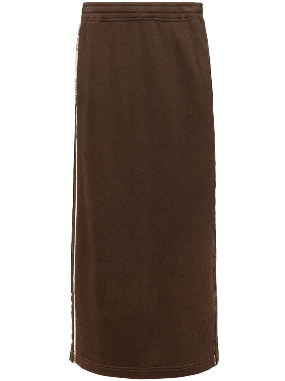 JNBY H-shaped drawstring long waist skirt - Brown von JNBY