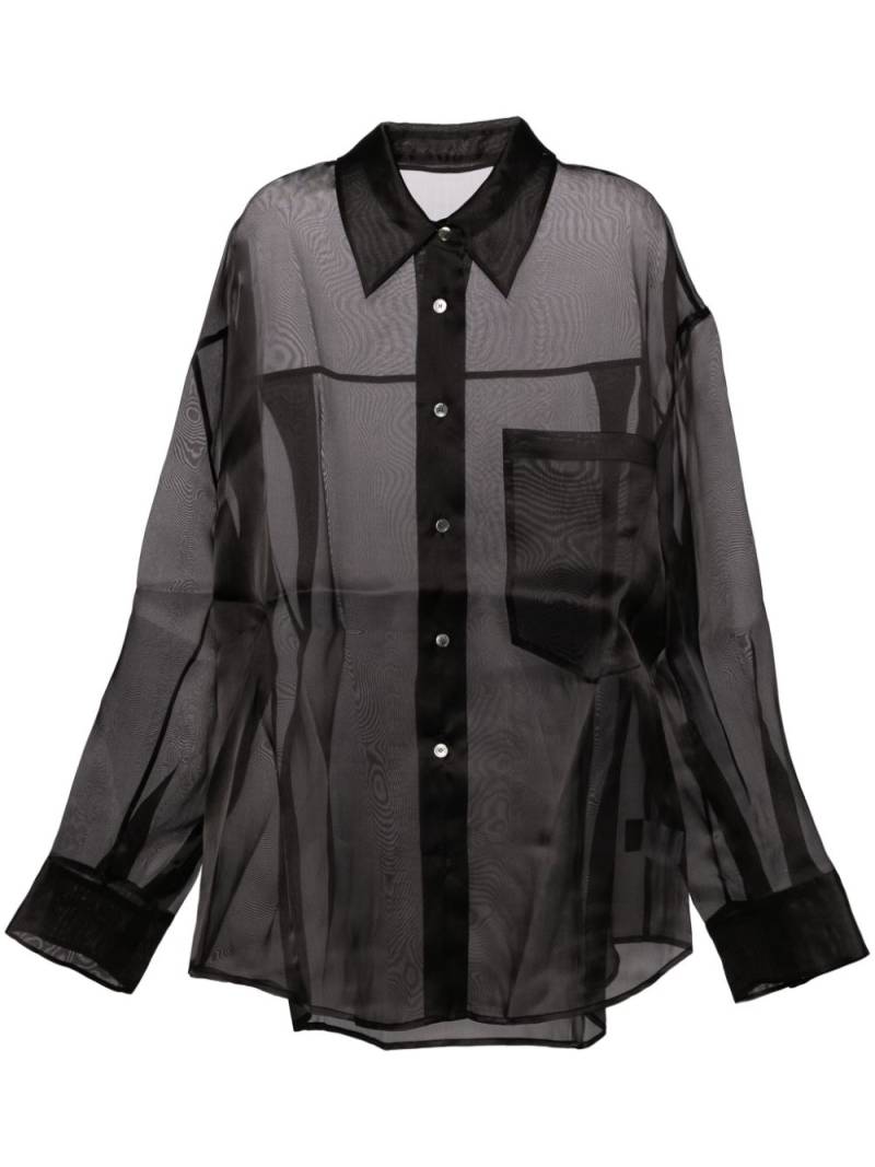 JNBY Organza oversized shirt - Black von JNBY