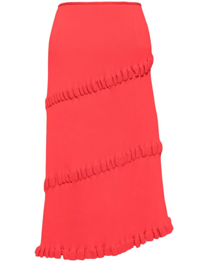 JNBY asymmetric midi skirt - Red von JNBY