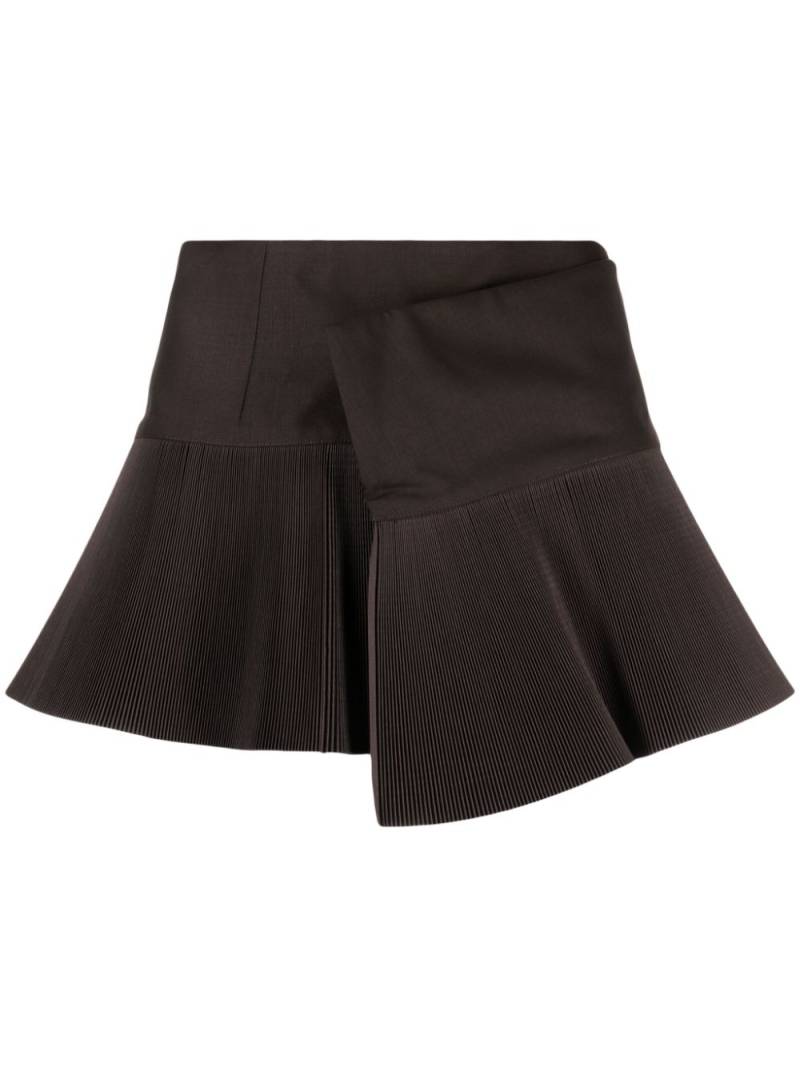 JNBY asymmetric wrap miniskirt - Brown von JNBY