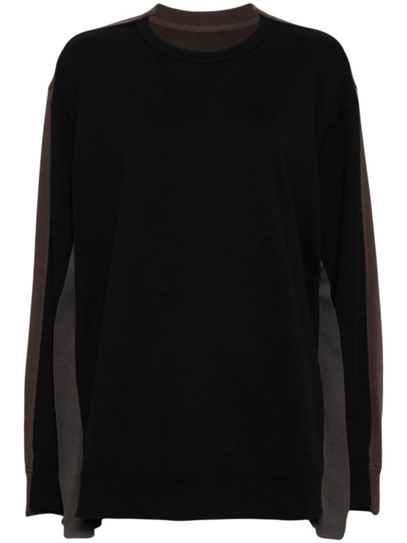 JNBY contrasting panel sweatshirt - Black von JNBY