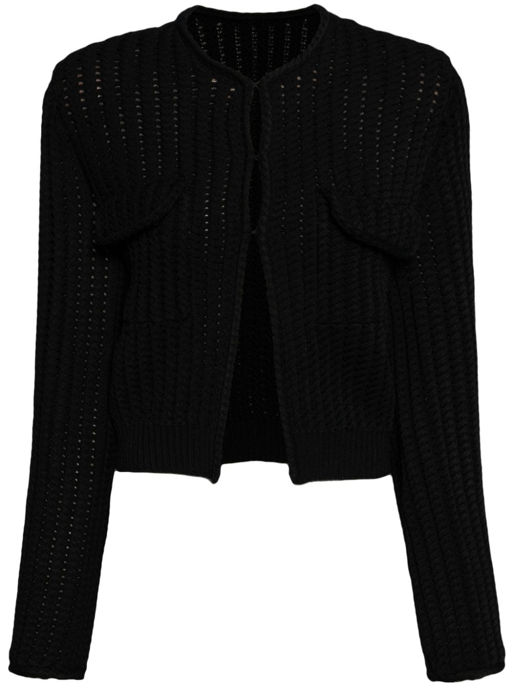 JNBY cropped knitted cardigan - Black von JNBY