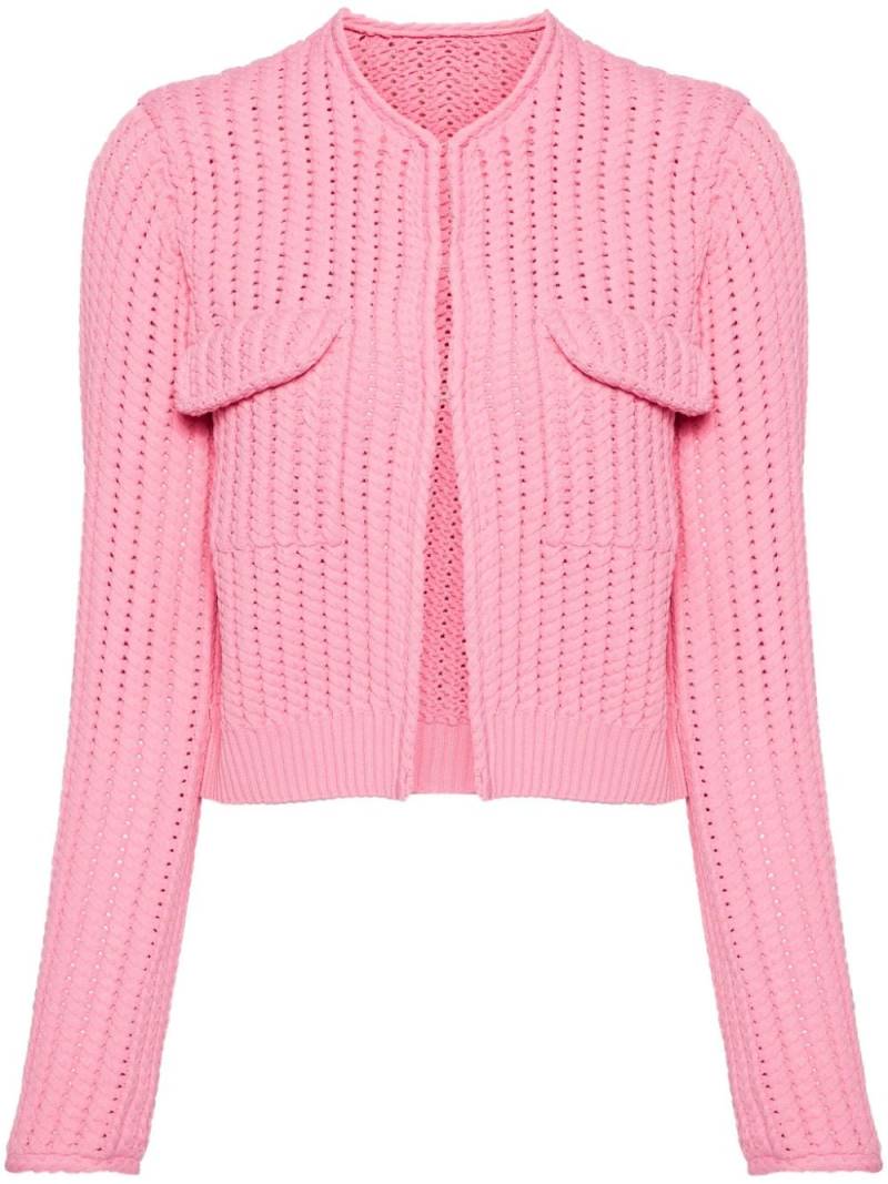 JNBY cropped knitted cardigan - Pink von JNBY