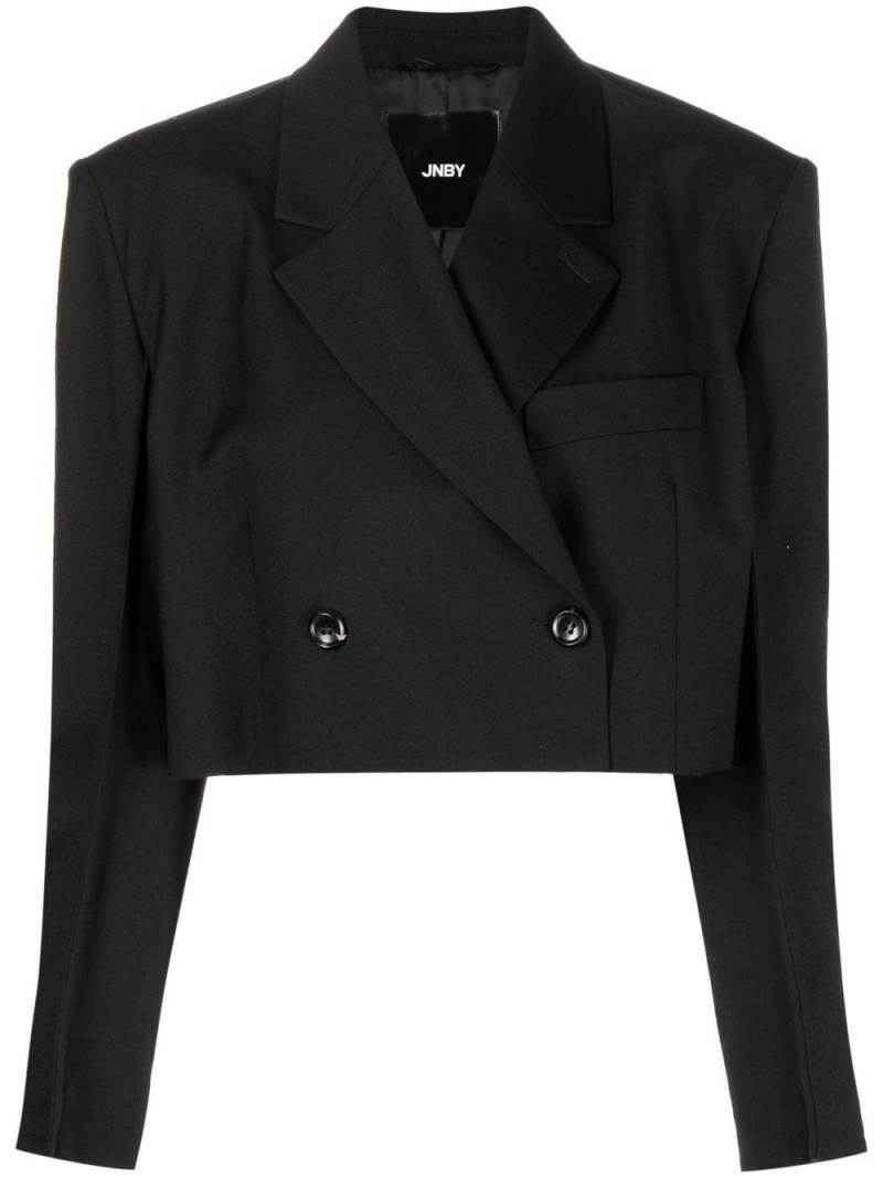 JNBY cropped.double-breasted blazer - Black von JNBY