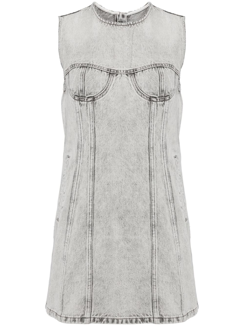 JNBY denim mini dress - White von JNBY