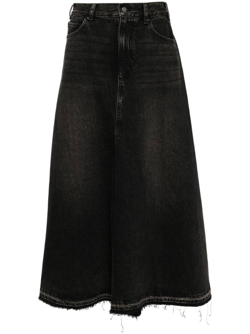 JNBY distressed maxi denim skirt - Grey von JNBY