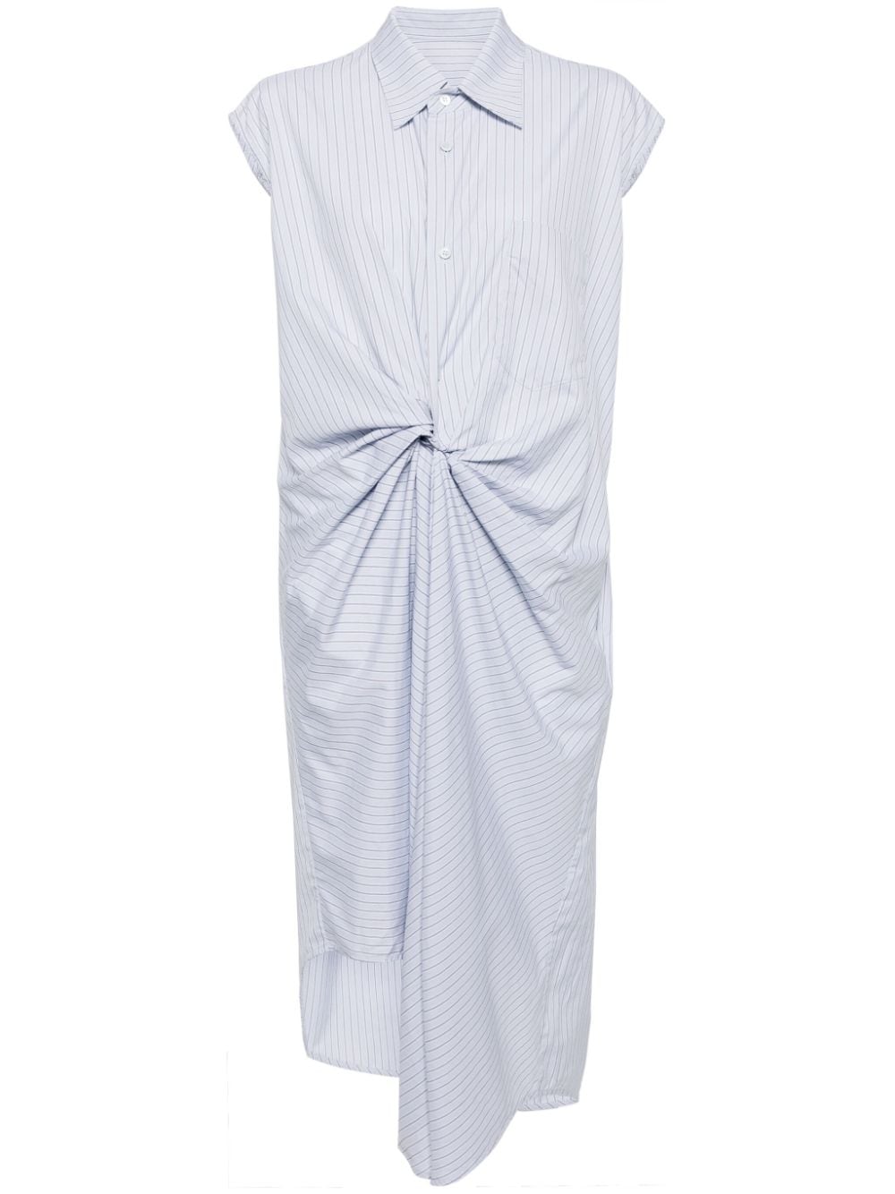 JNBY draped-design cotton dress - Blue von JNBY