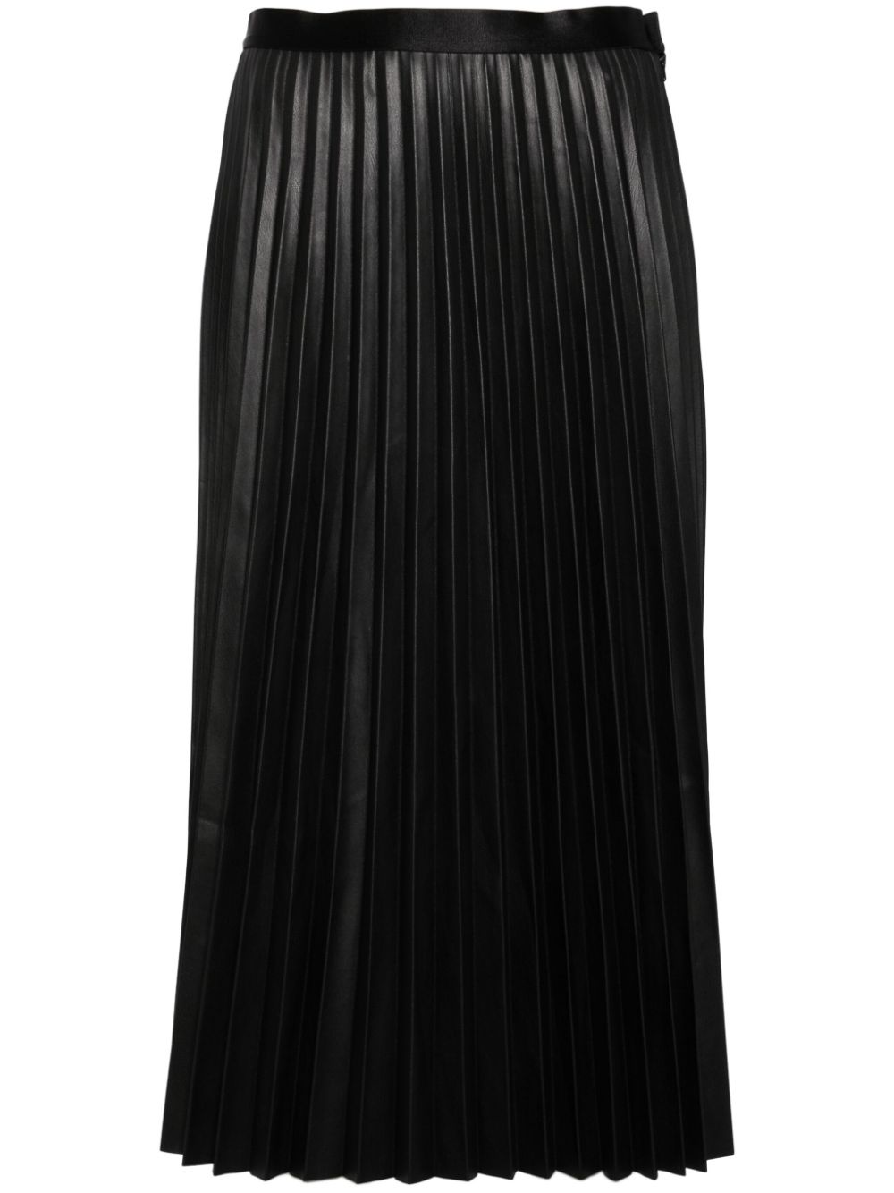 JNBY faux leather pleated skirt - Black von JNBY