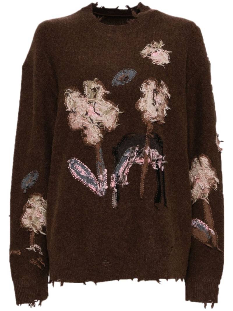 JNBY floral pattern sweatshirt - Brown von JNBY