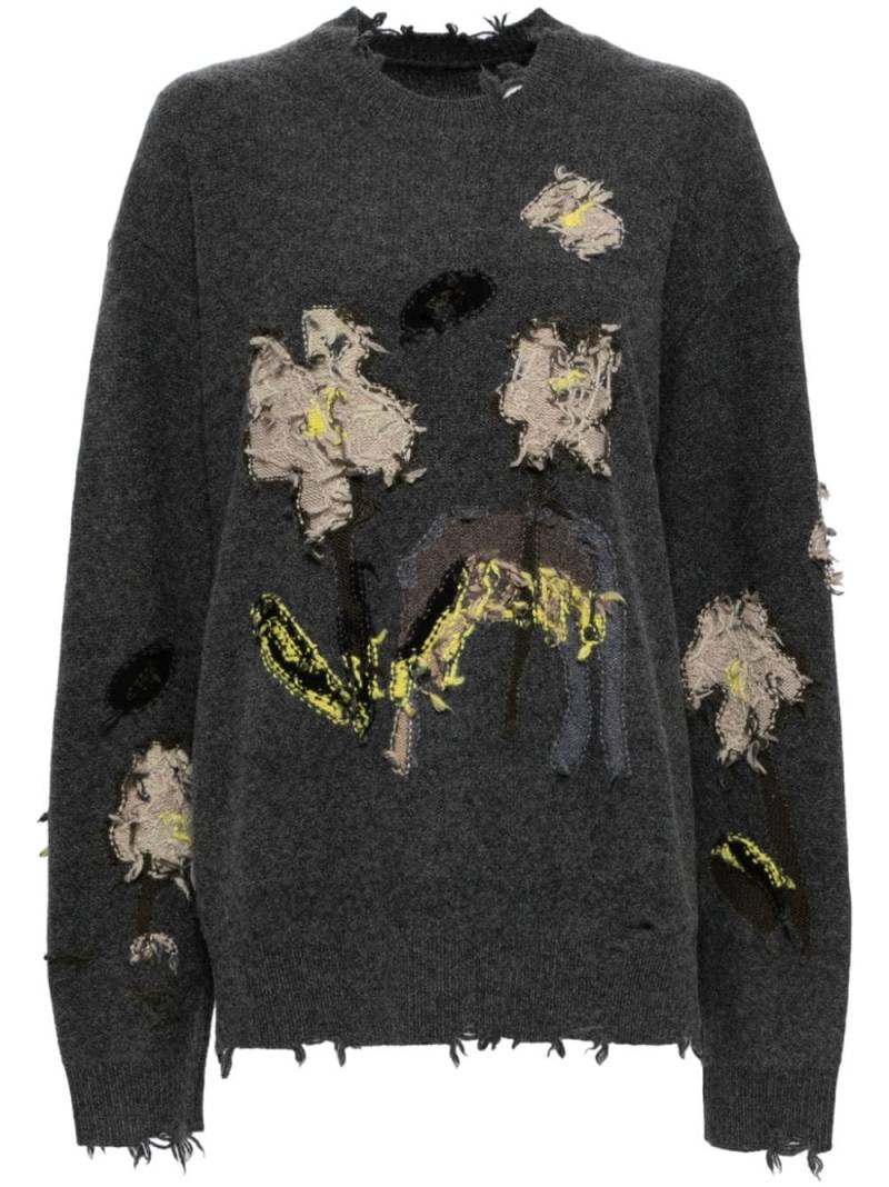 JNBY floral pattern sweatshirt - Grey von JNBY