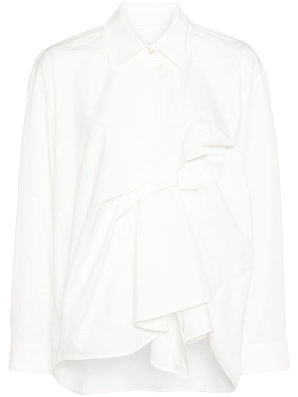 JNBY gathered-detail cotton blouse - White von JNBY