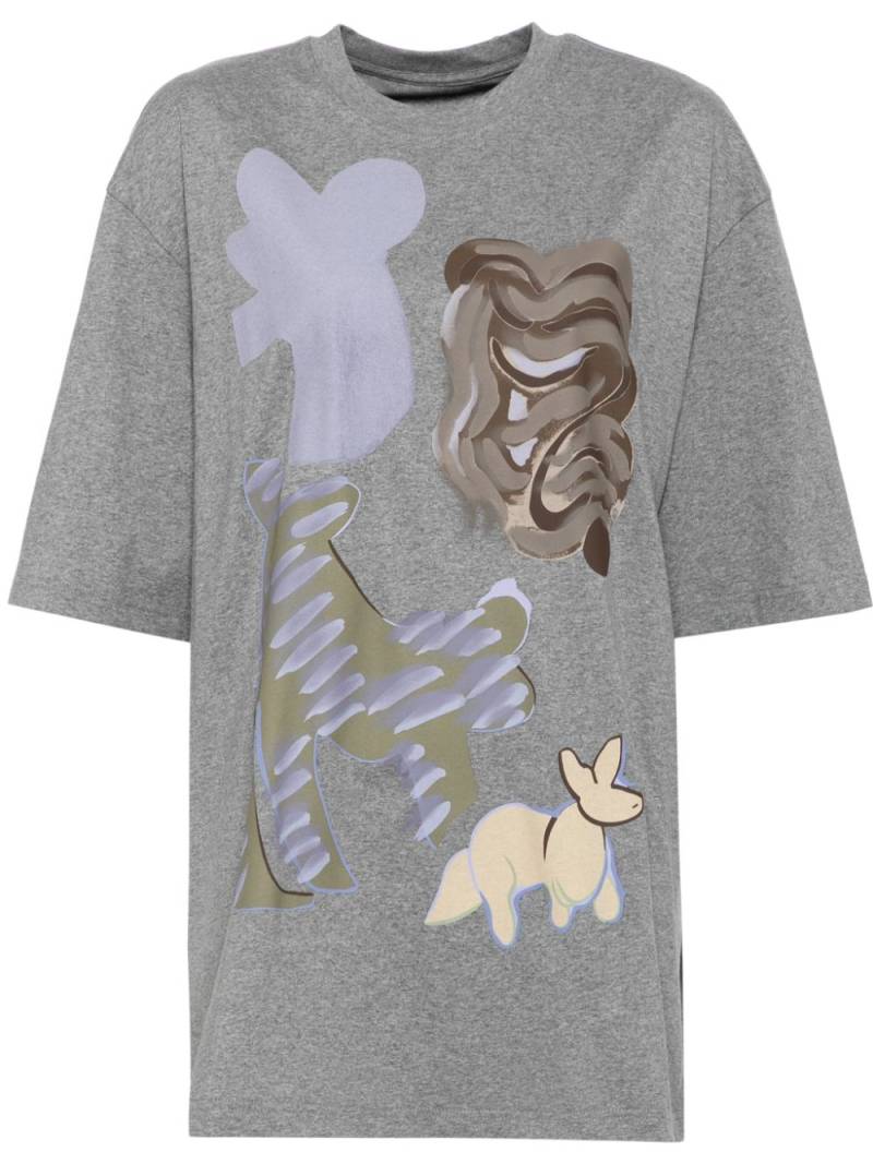 JNBY graphic-print T-shirt - Grey von JNBY