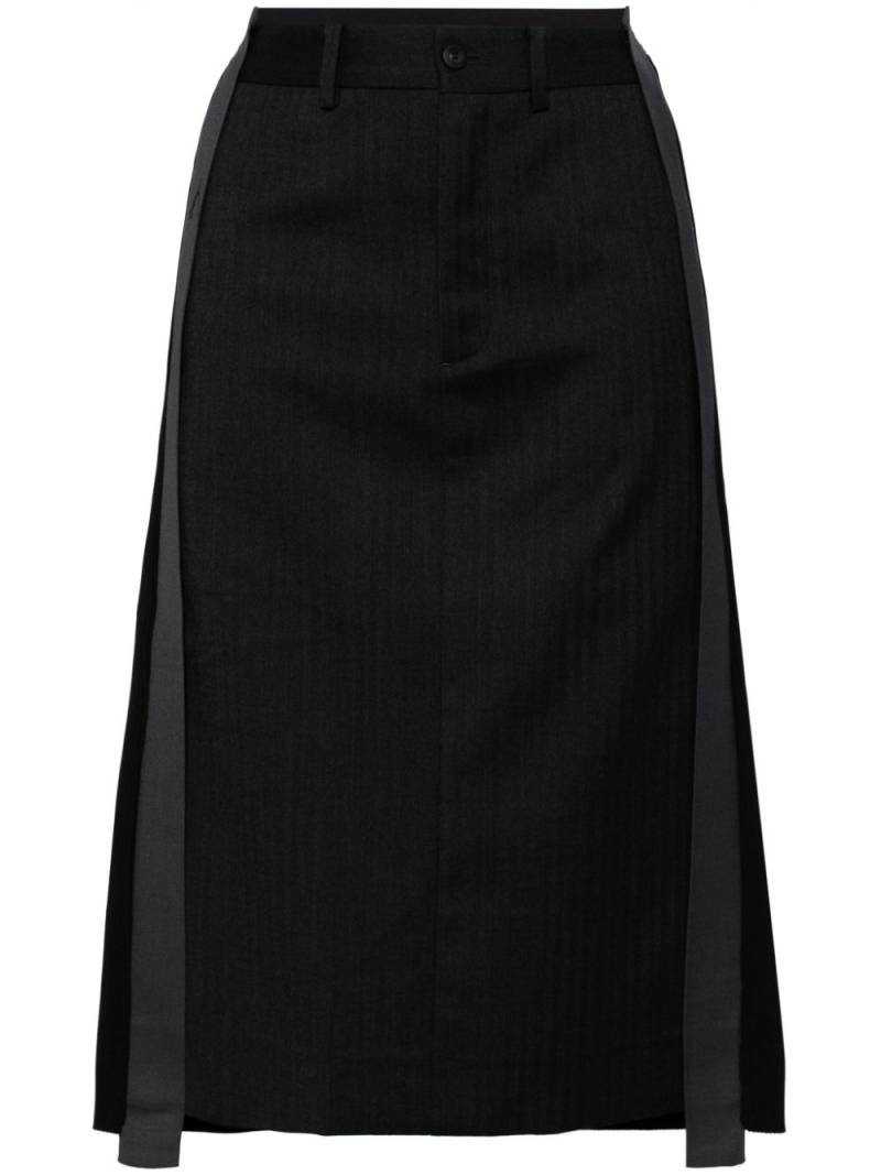 JNBY h-shaped deconstructed midi skirt - Black von JNBY