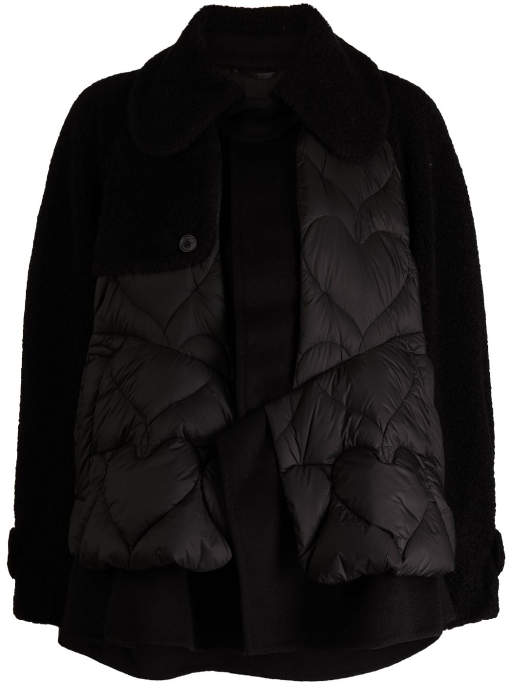 JNBY heart-motif quilted puffer jacket - Black von JNBY