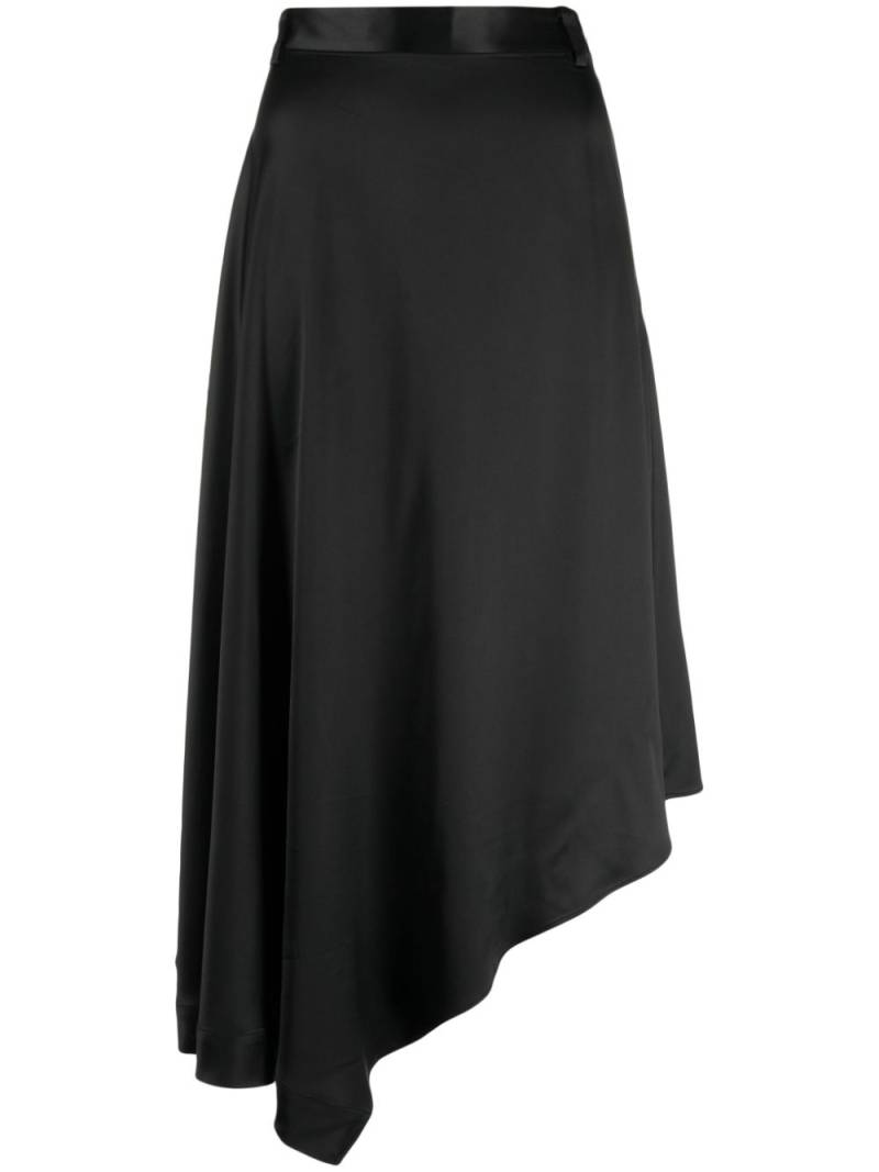 JNBY high-waisted asymmetric midi skirt - Black von JNBY