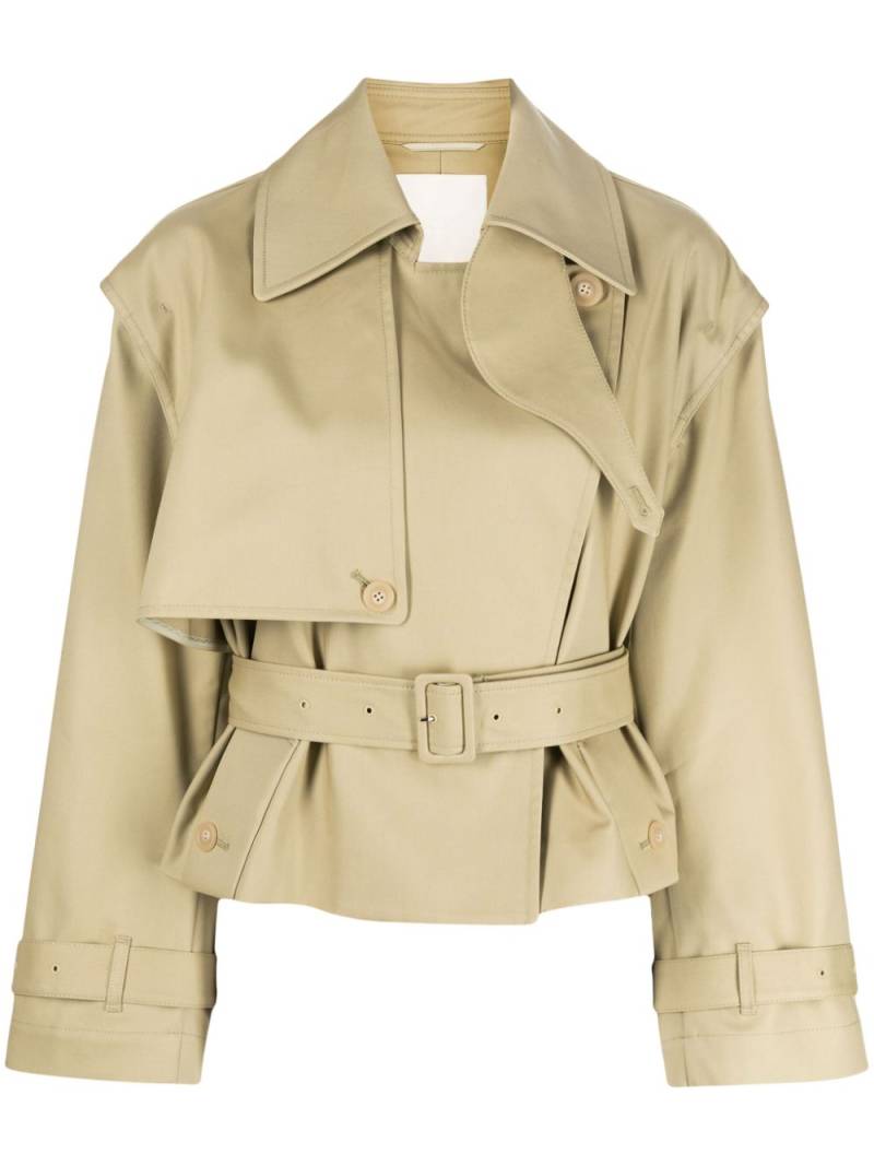 JNBY open-back cropped trench coat - Neutrals von JNBY