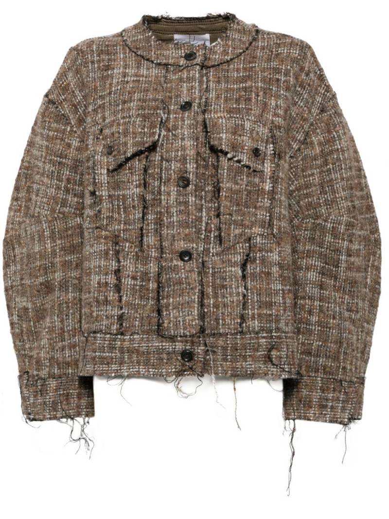 JNBY oversized tweed jacket - Brown von JNBY