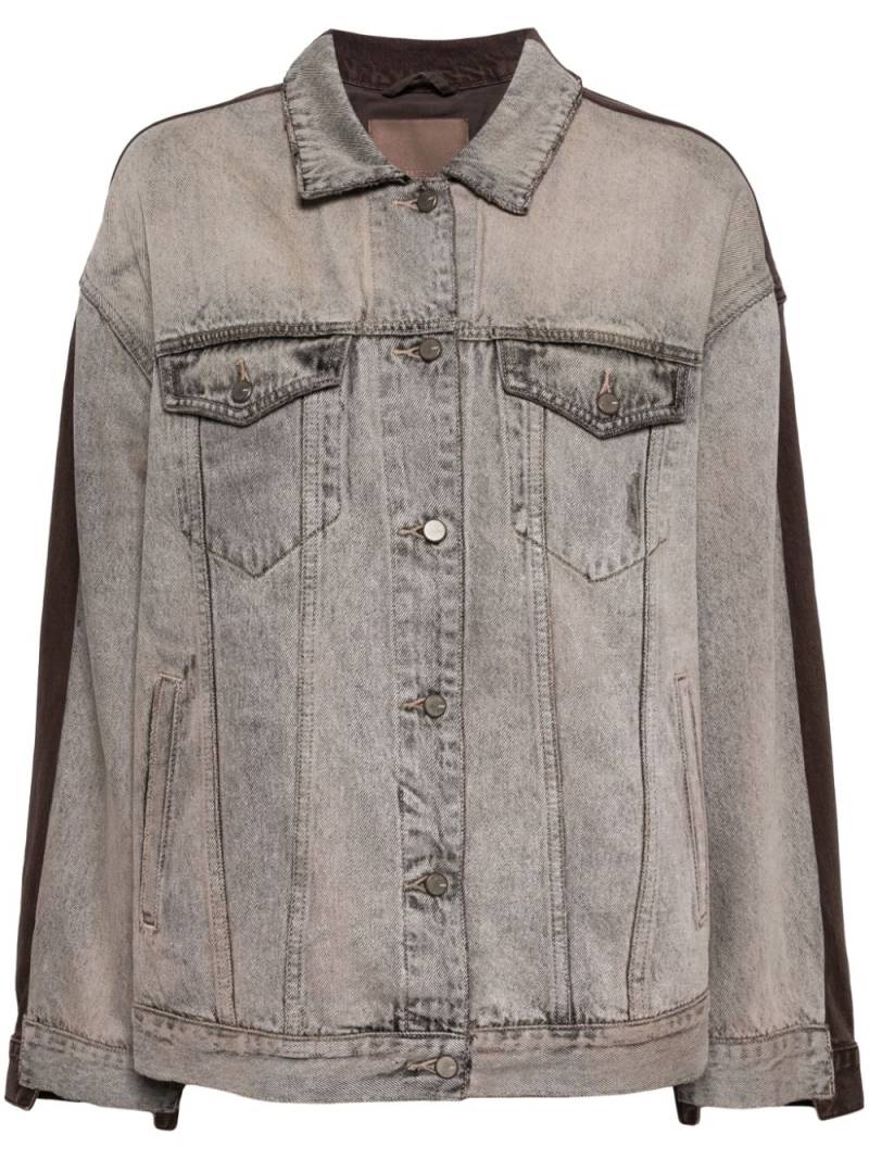 JNBY patchwork denim jacket - Neutrals von JNBY