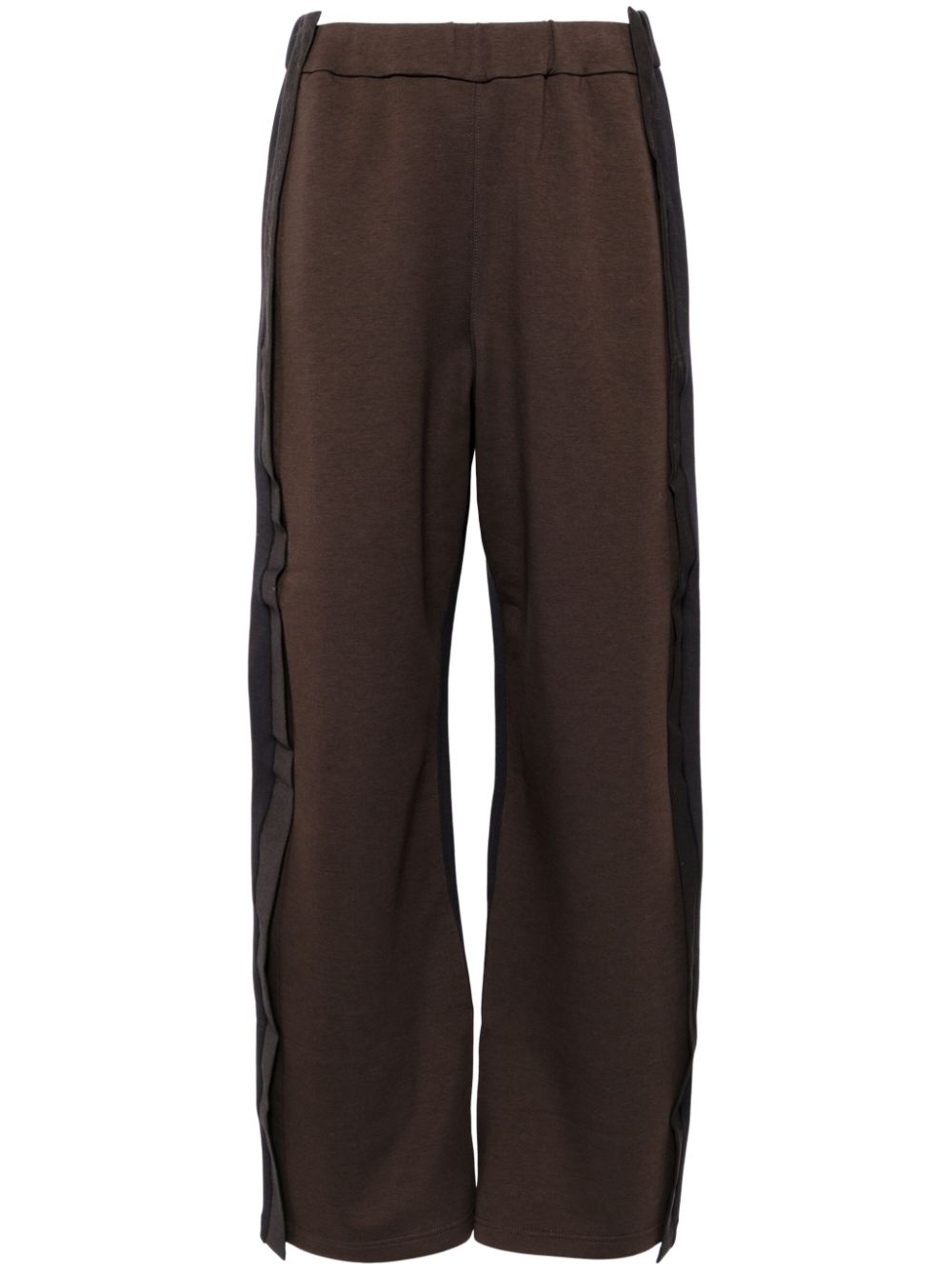 JNBY patchwork straight trousers - Brown von JNBY