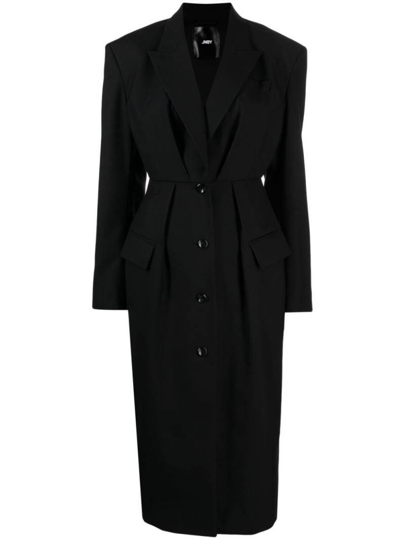 JNBY pleated single-breasted coat - Black von JNBY