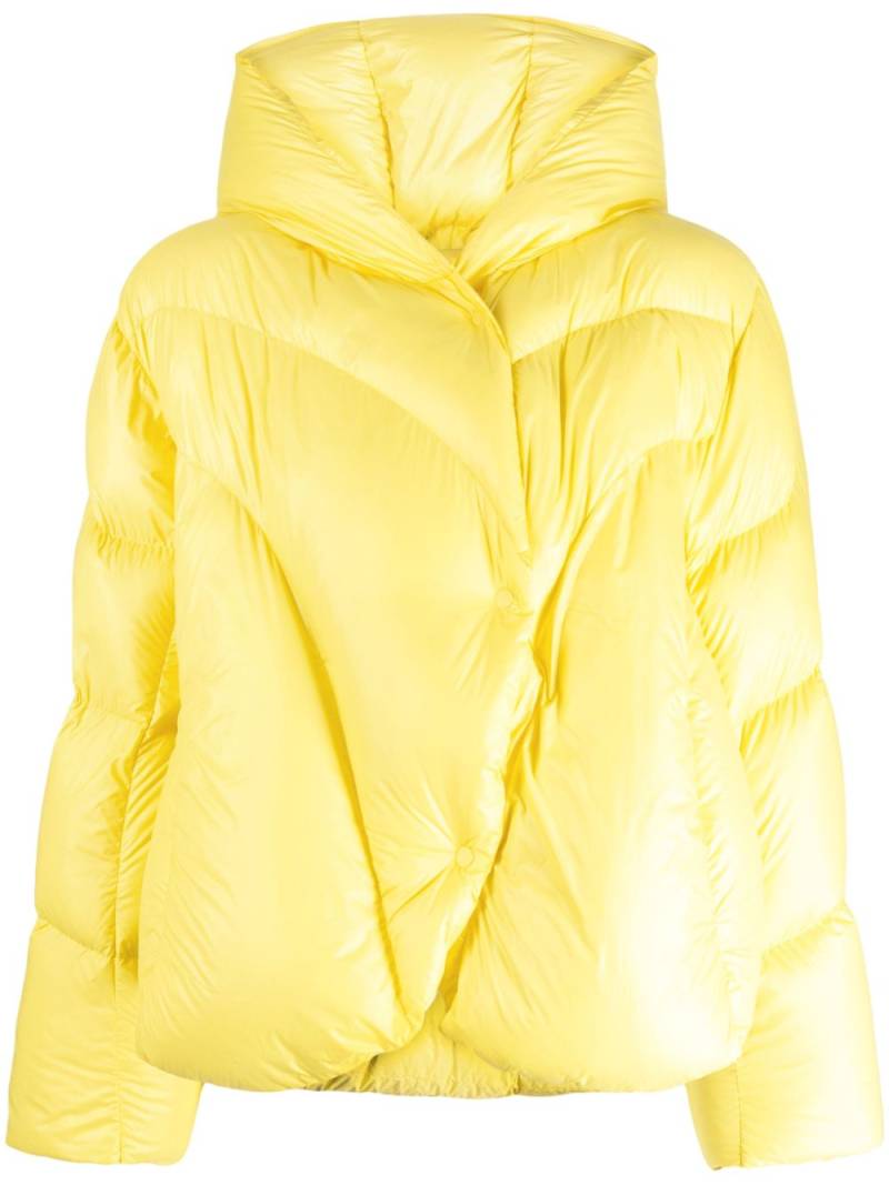 JNBY quilted hooded puffer jacket - Yellow von JNBY