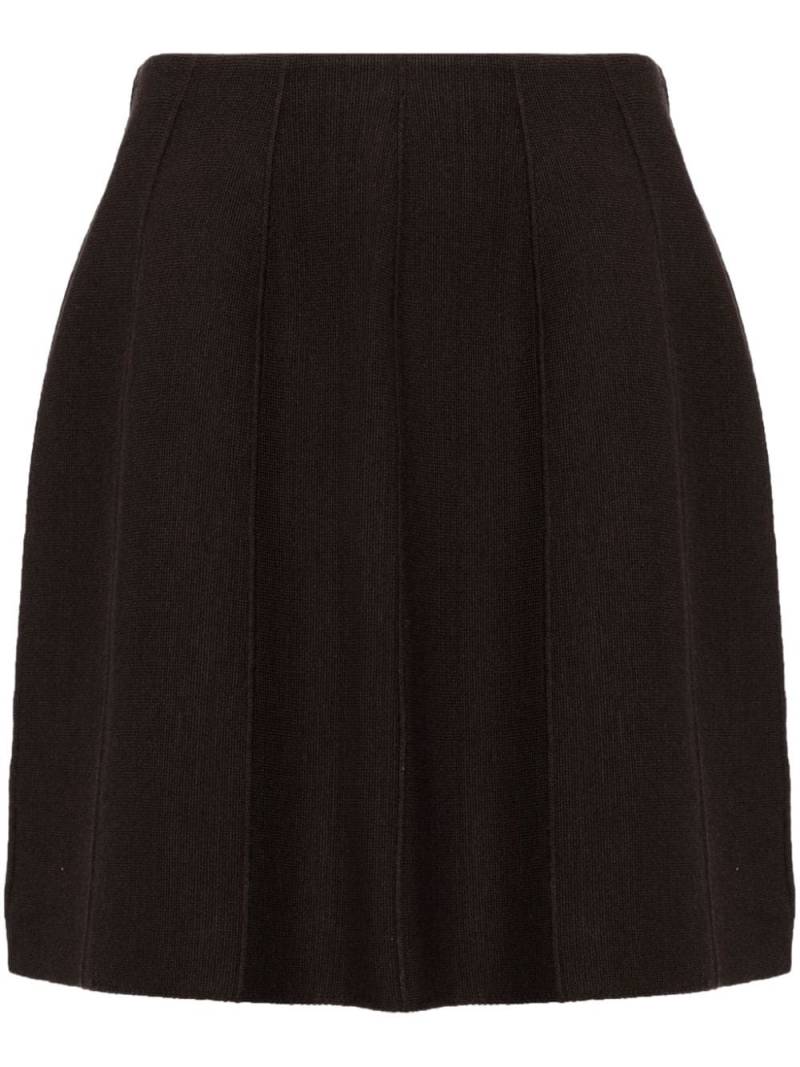 JNBY ribbed-detailed knitted skirt - Brown von JNBY