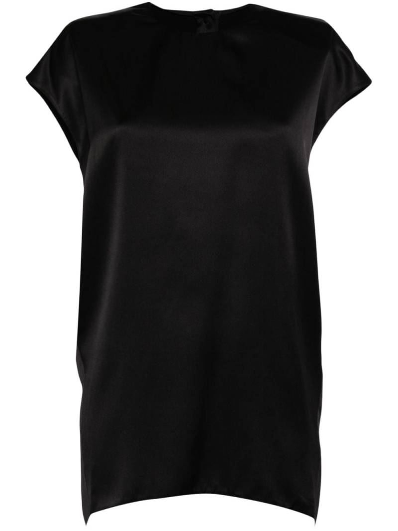 JNBY round-neck satin T-shirt - Black von JNBY