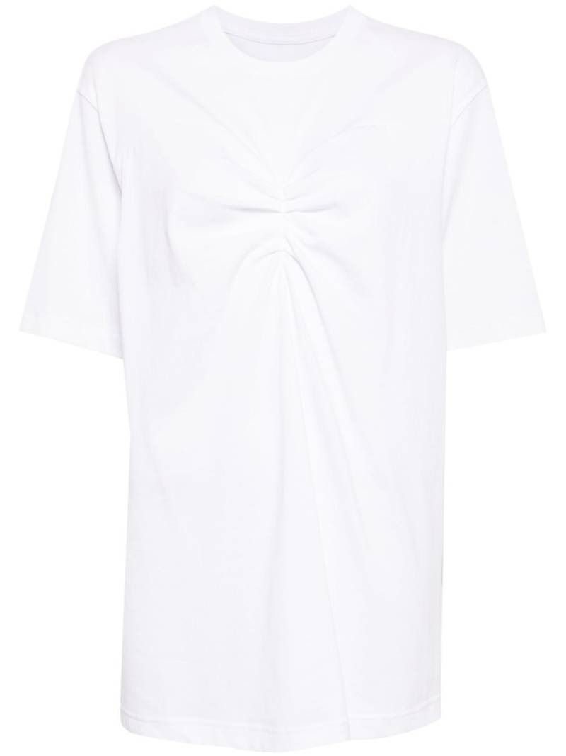 JNBY ruched short-sleeved T-shirt - White von JNBY