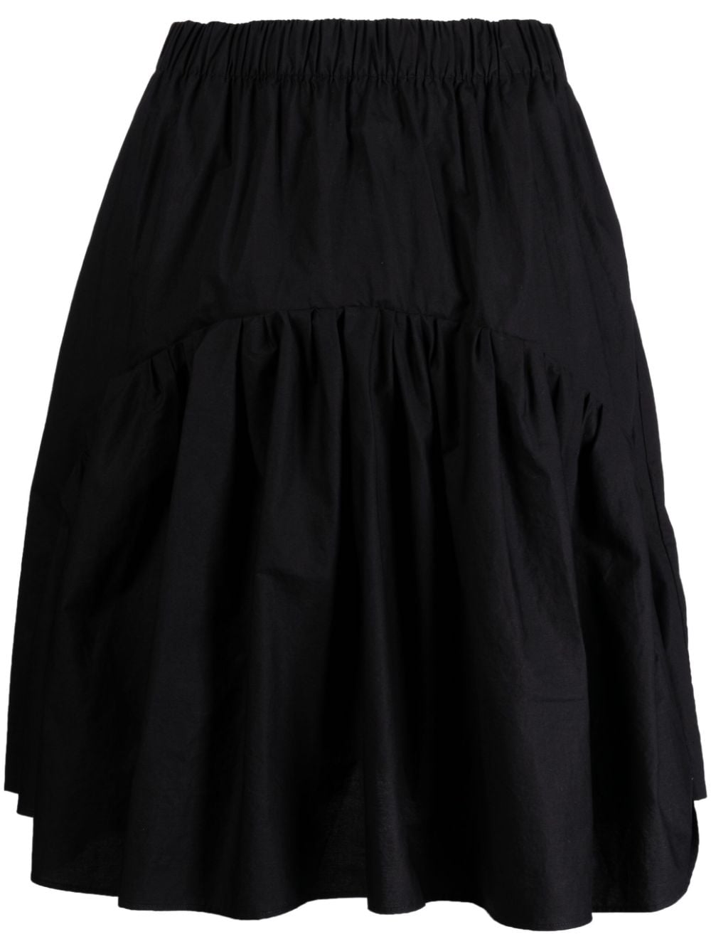 JNBY ruffled cotton midi skirt - Black von JNBY