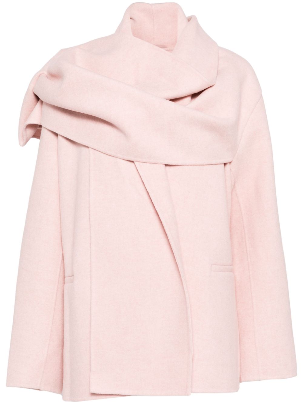 JNBY scarf-collar coat - Pink von JNBY