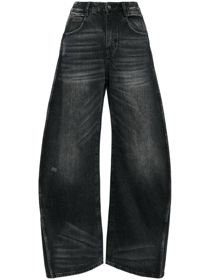 JNBY side-stripe wide-leg jeans - Black von JNBY