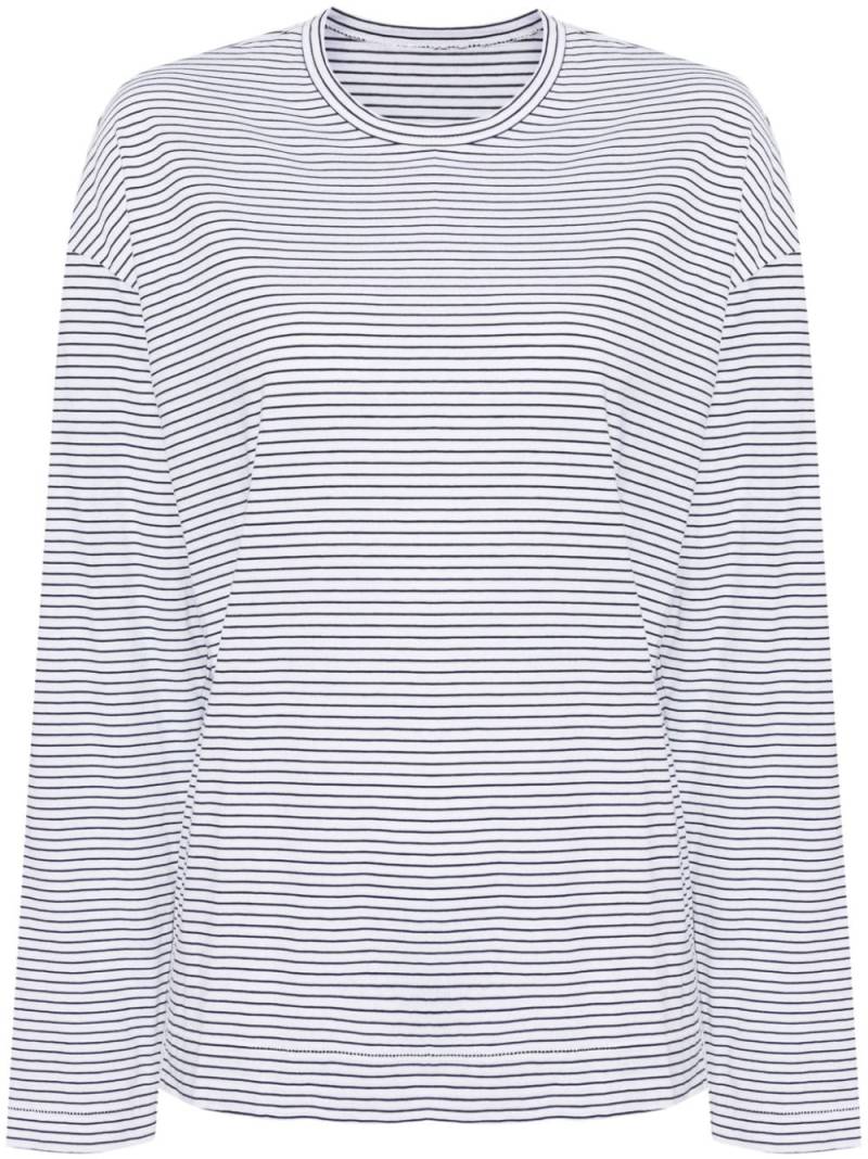 JNBY striped long-sleeved T-shirt - White von JNBY