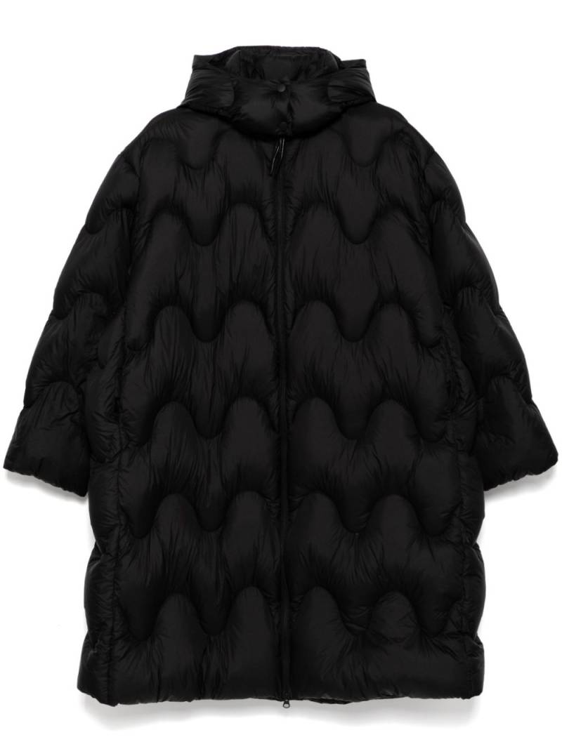 JNBY wavy-quilted down coat - Black von JNBY