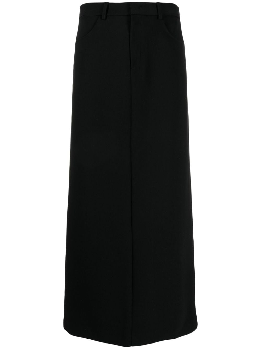 JNBY wool-blend straight maxi skirt - Black von JNBY