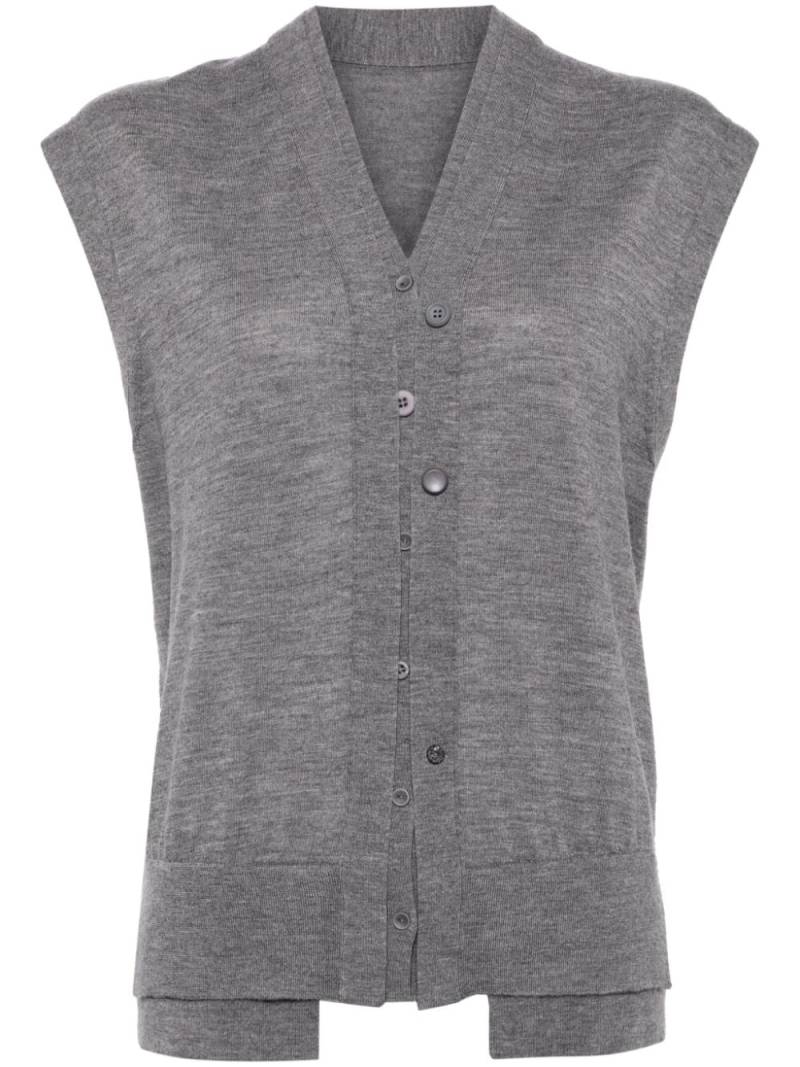 JNBY wool knit waistcoat - Grey von JNBY